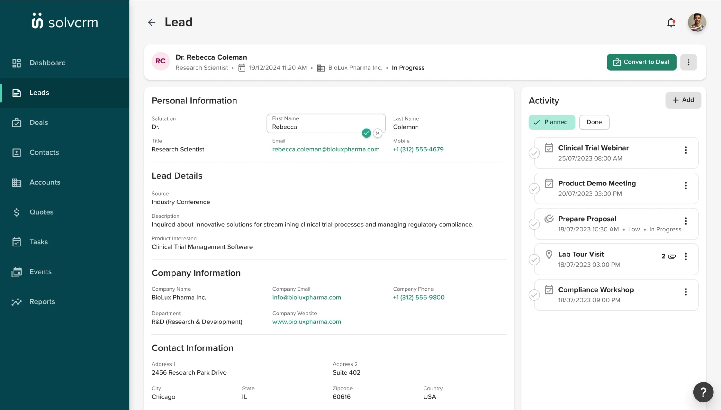 pharmaceutical-crm Feature Screenshot